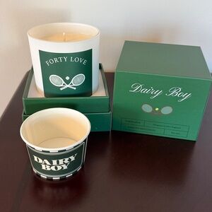 New Rare Dairy Boy Forty Love Scented Candle & Cup